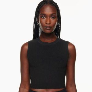 Babaton Sculpt Knit Muscle Tank in Black